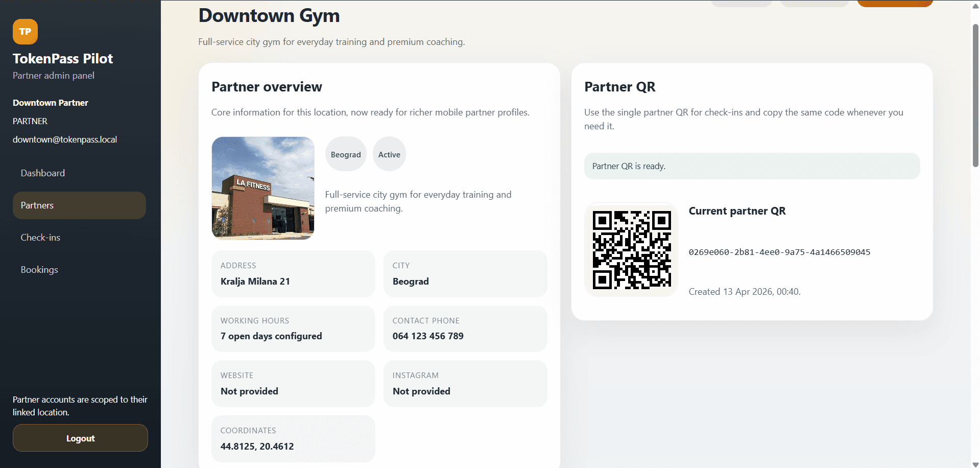TokenPass partner overview