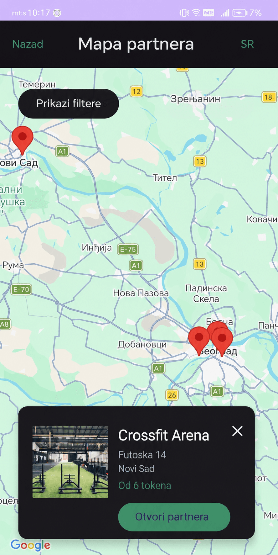 TokenPass map filter closed