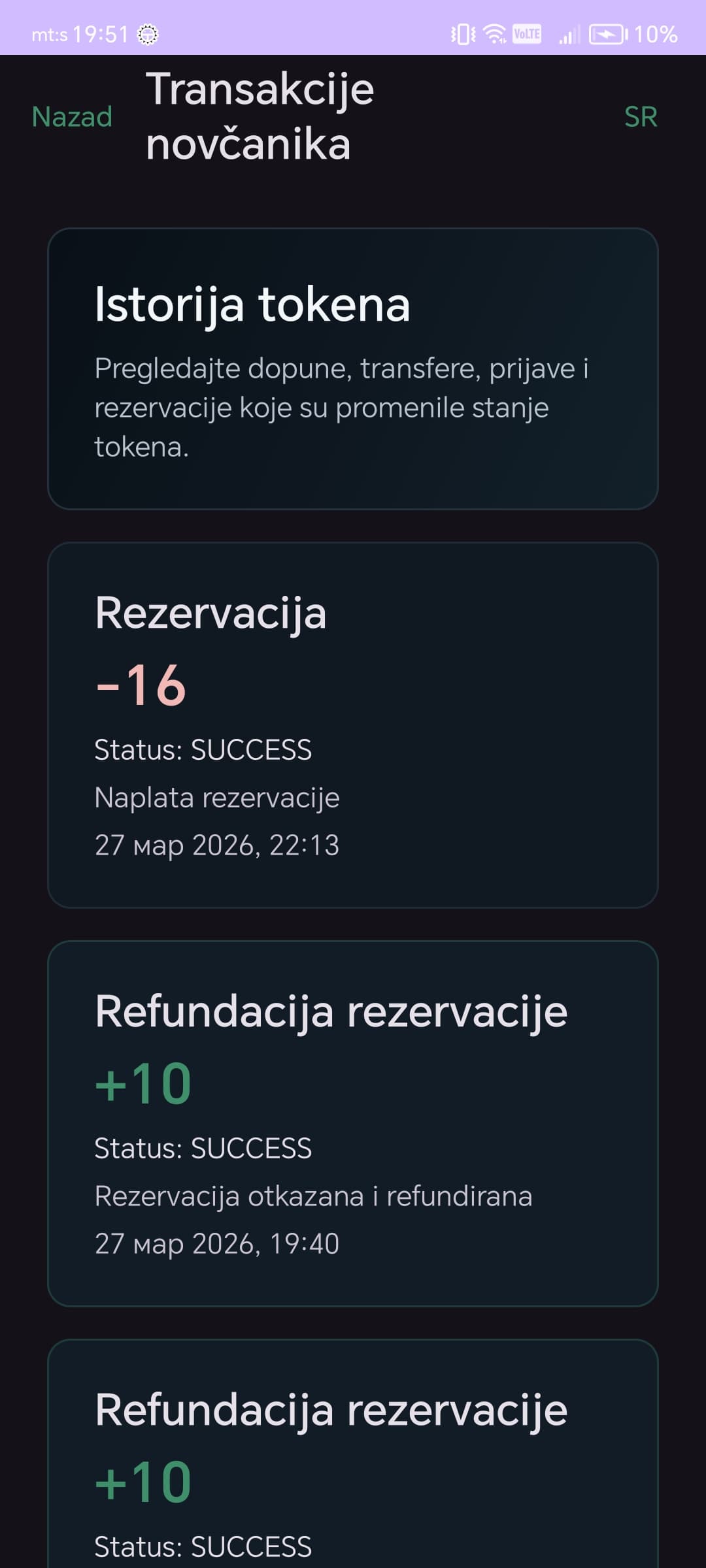 TokenPass istorija novčanika